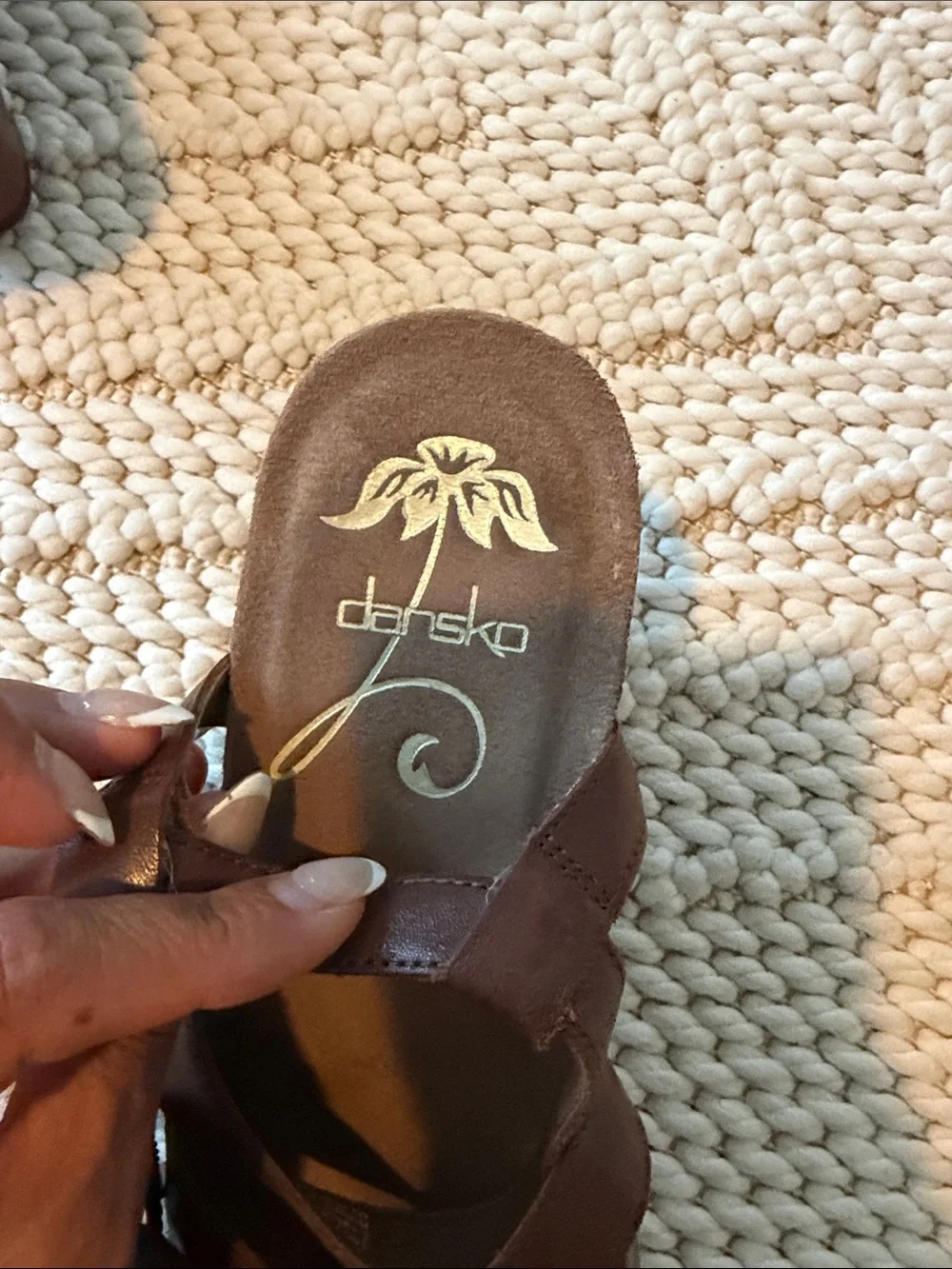 Dansko Brown Frida Wedge Sandals